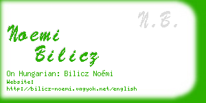 noemi bilicz business card